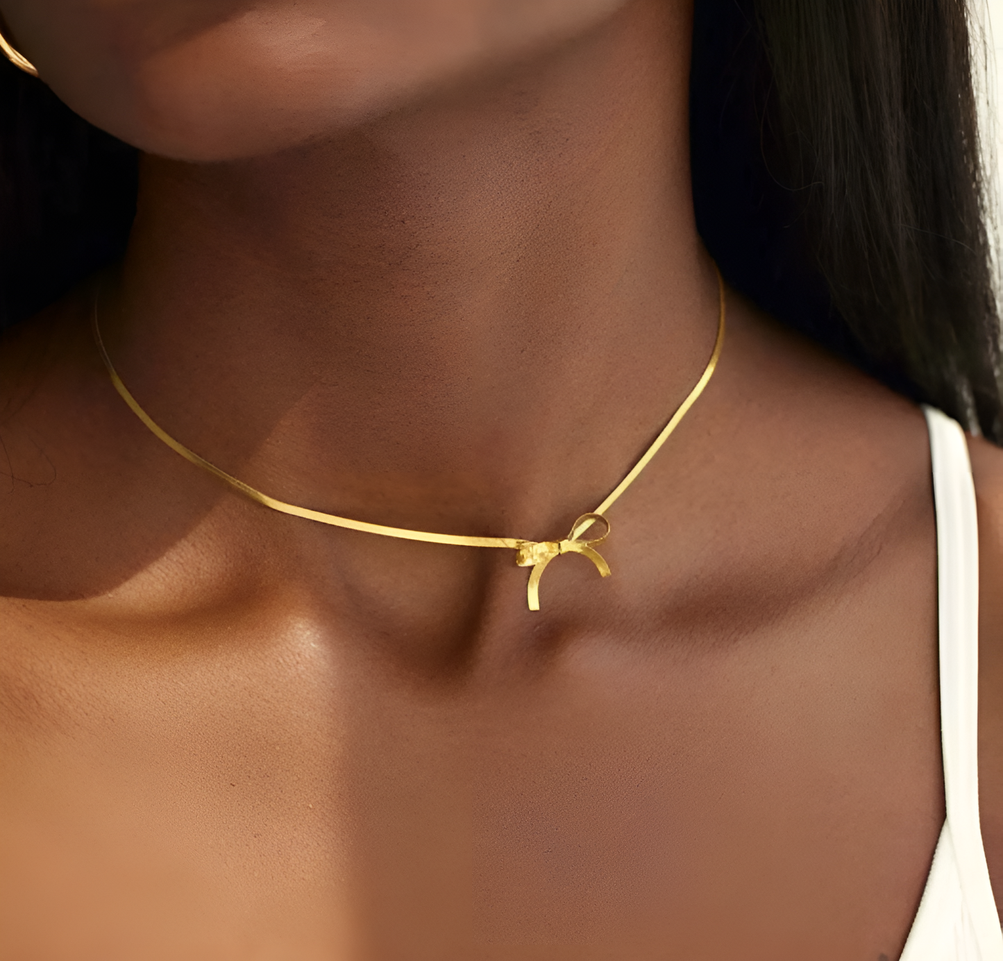 Ribbon Tie Necklace