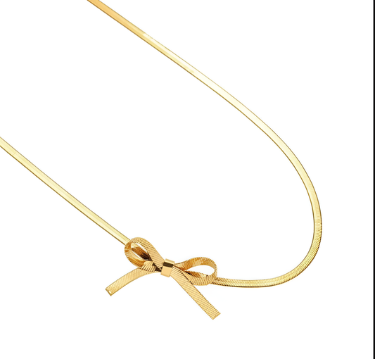 Ribbon Tie Necklace