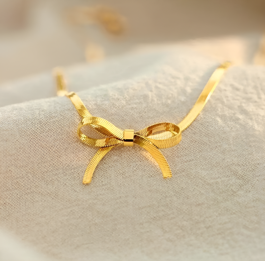 Ribbon Tie Necklace